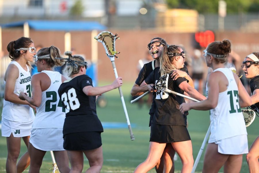 Vanderbilt lacrosse during its first-round game against No. 16 Jacksonville in the 2021 NCAA Tournament. (Vanderbilt Athletics)
