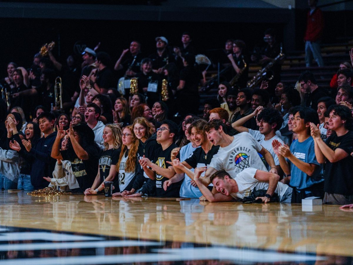 Vanderbilt fans celebrate as photographed on Nov. 10, 2023. (Hustler Multimedia/Ophelia Lu)