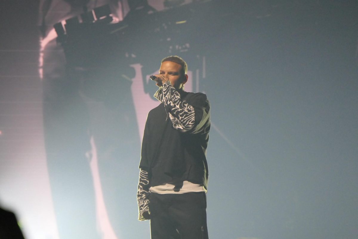 Kane Brown takes the stage to perform at Bridgestone Arena, as photographed on Apr. 12, 2025. (Hustler Multimedia/Alex Brodeur)